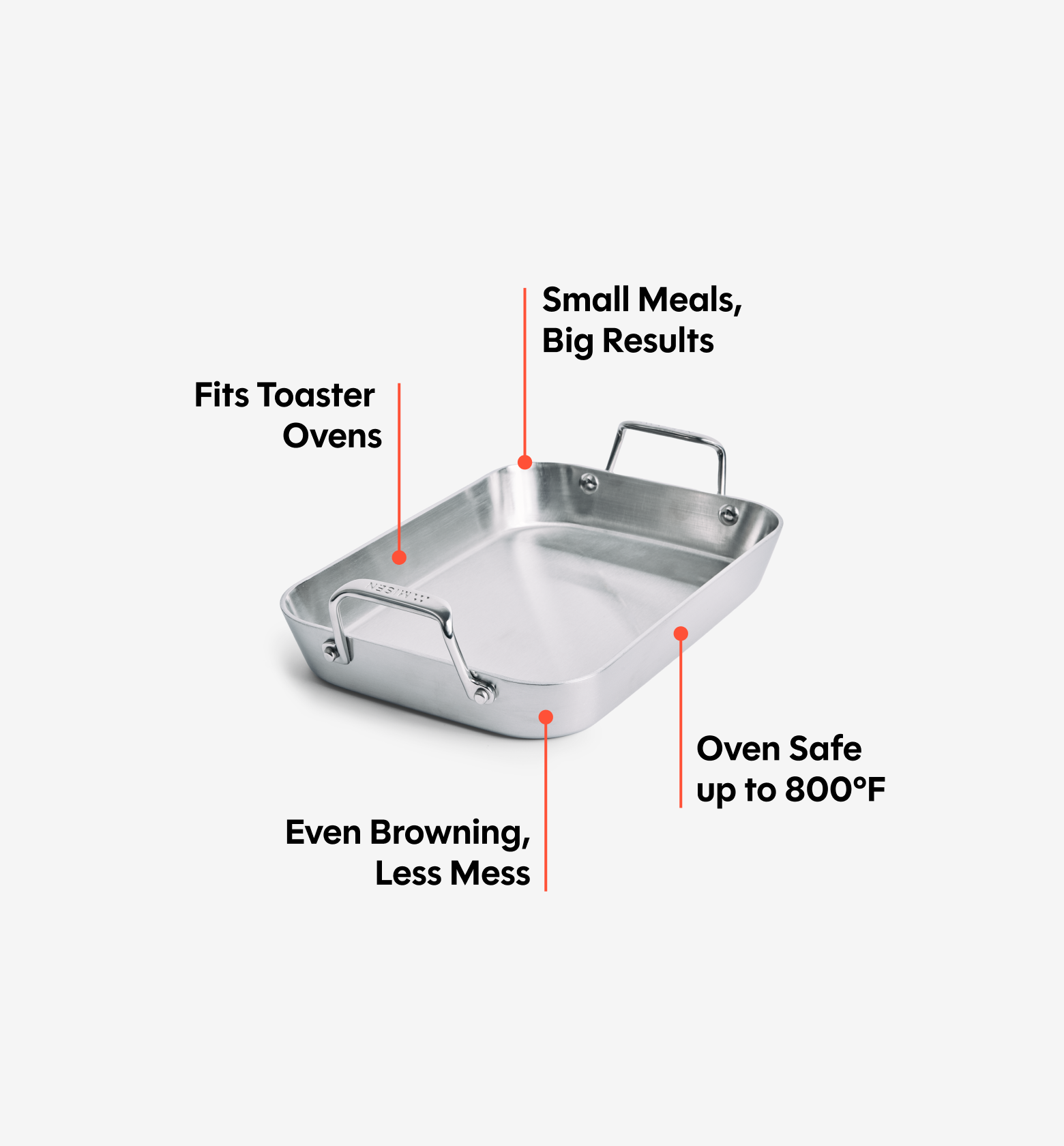 9" Stainless Steel Roasting Pan