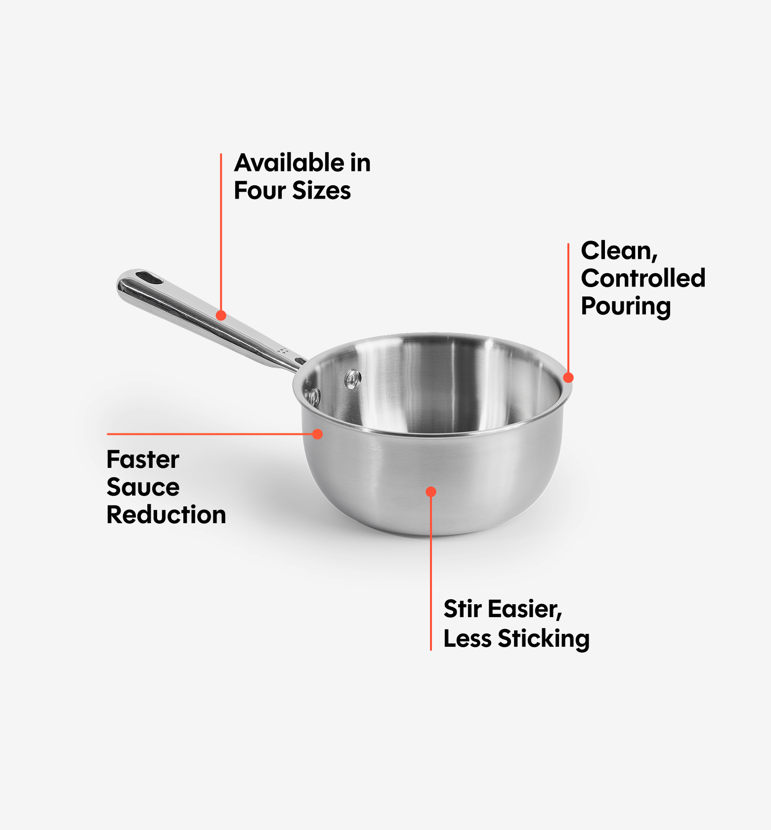 1.5 QT Stainless Steel Saucier