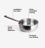 2 QT Stainless Steel Saucier