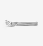 4‑Piece Salad Fork Set – Brushed flatware in stainless steel