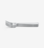 4‑Piece Polished Salad Fork Set in stainless steel