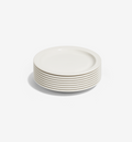 8‑Piece Salad Plate Set – White in porcelain
