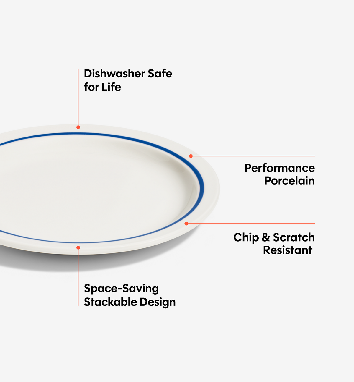 2-Piece Salad Plate Set - Blue