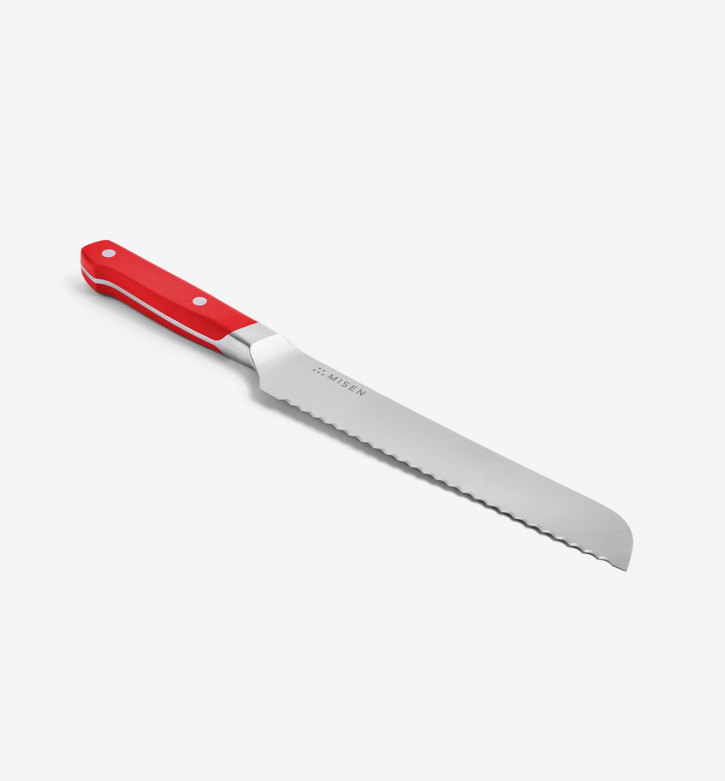 8" Serrated Knife (ACUTO440) - Red