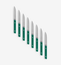 8-Piece Serrated Steak Knives (German Steel) - Final Sale - Green