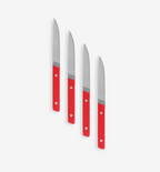 4-Piece Serrated Steak Knives (German Steel) - Final Sale - Red