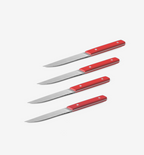 4-Piece Serrated Steak Knives (German Steel) - Final Sale - Red
