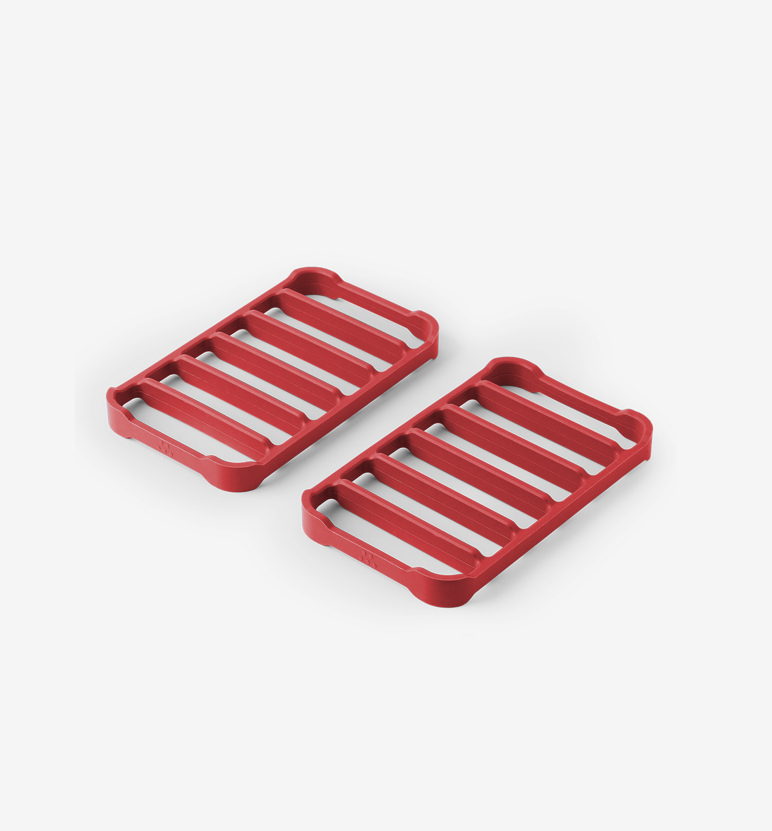 ZWILLING red silicone trivets set of two heat-resistant pot holders