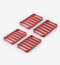 Silicone Roasting Racks - 4 Pack - Red