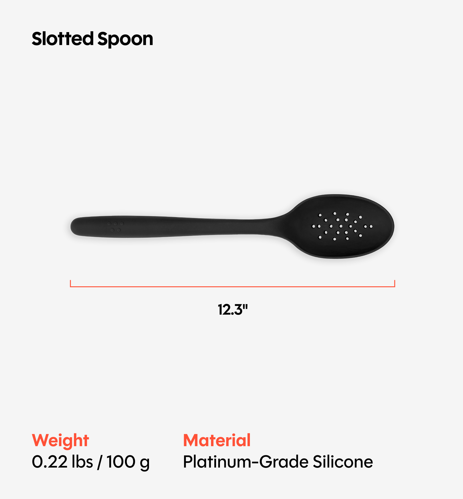Slotted Spoon - Black