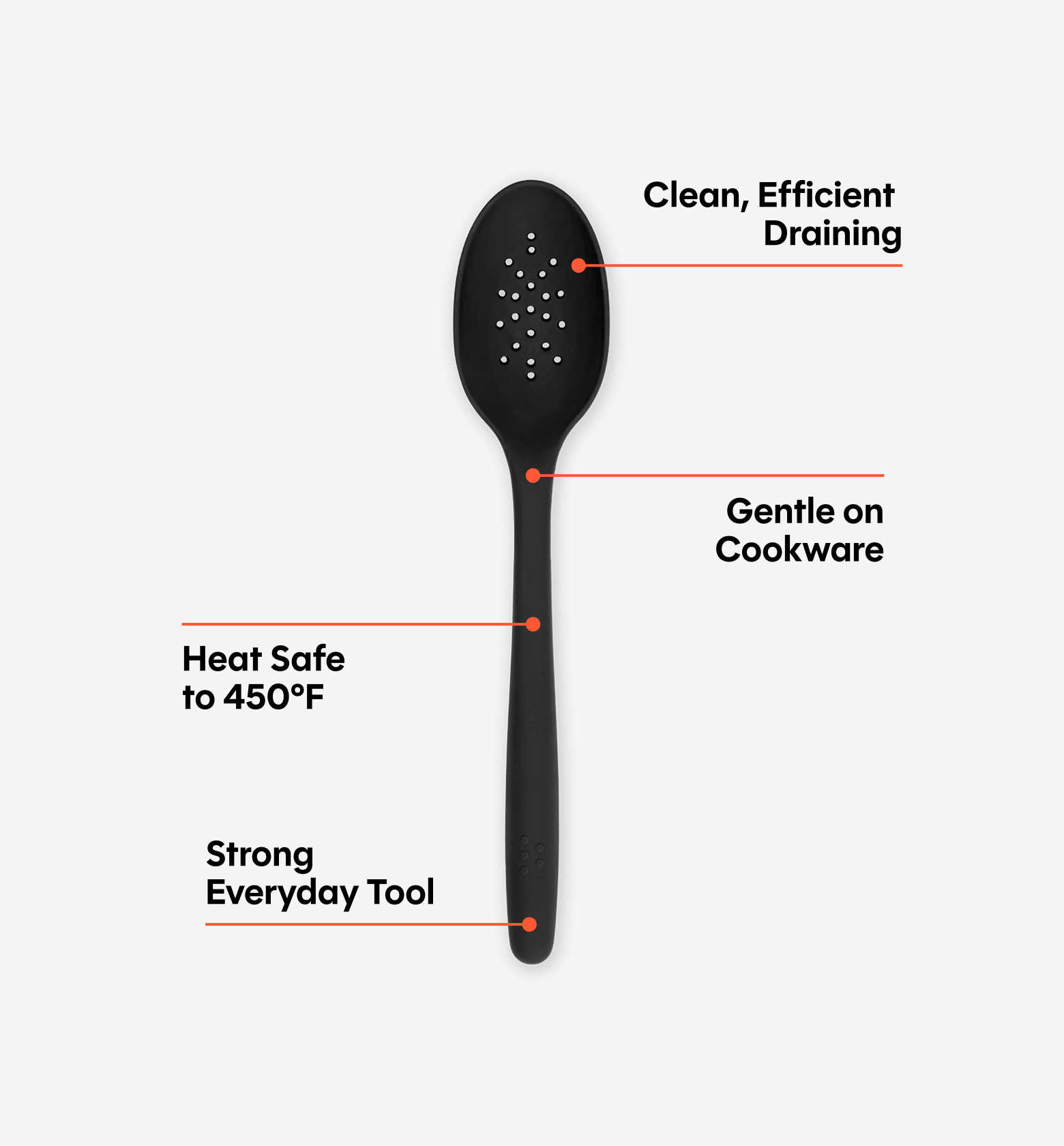 Slotted Spoon - Black
