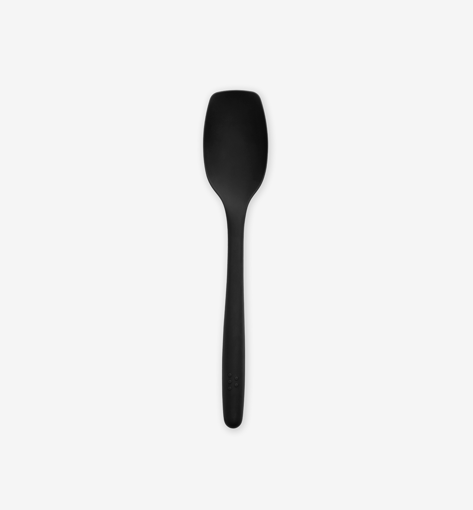 Black silicone spoon spatula kitchen cooking utensil