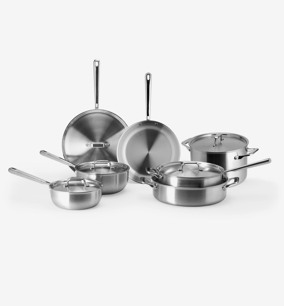 12 Piece Stainless Steel Cookware Set