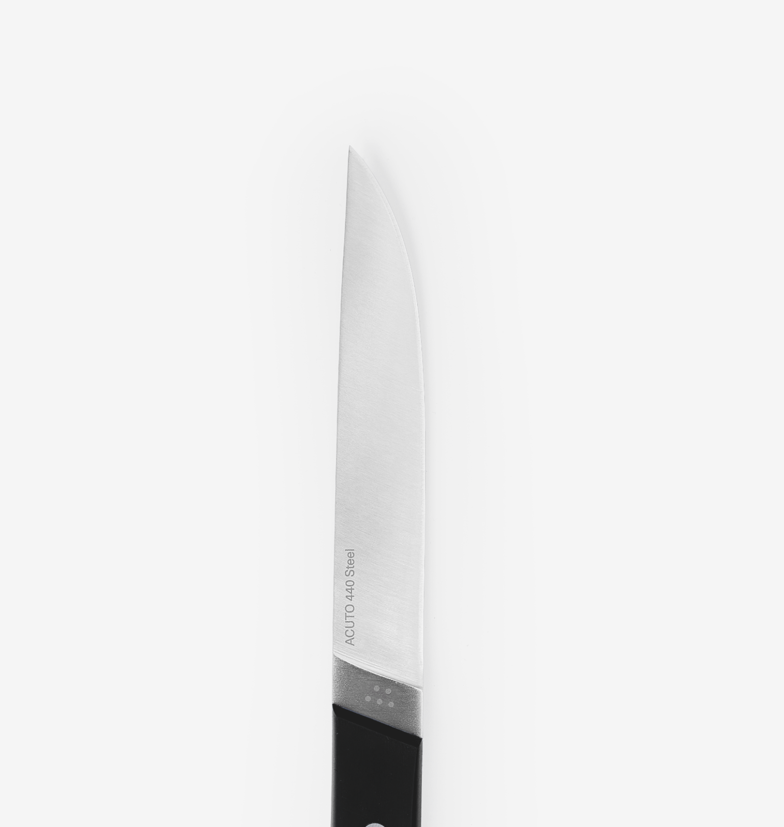 4-Piece Straight-Edge Steak Knives (ACUTO440) - Black