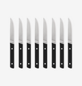 8-Piece Straight-Edge Steak Knives (ACUTO440) - Black
