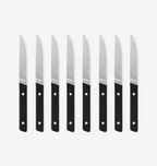 8-Piece Straight-Edge Steak Knives (ACUTO440) - Black