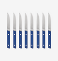 8-Piece Straight-Edge Steak Knives (ACUTO440) - Blue