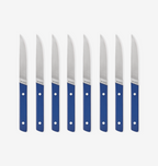8-Piece Straight-Edge Steak Knives (ACUTO440) - Blue