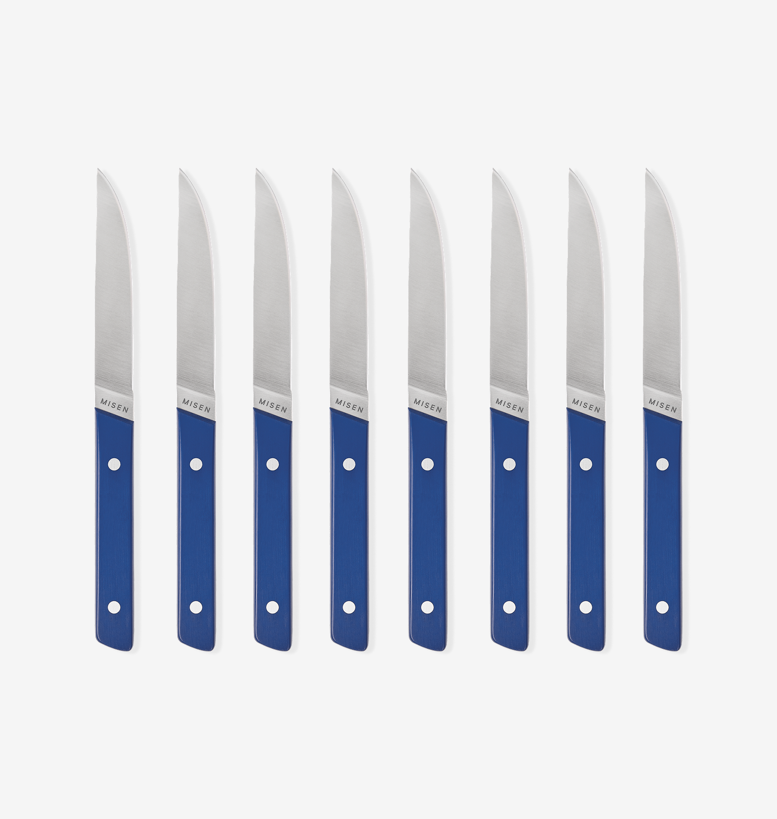 8-Piece Straight-Edge Steak Knives (ACUTO440) - Blue