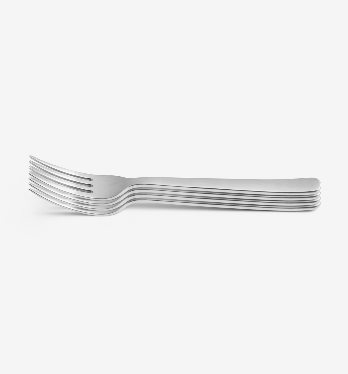 4‑Piece Dinner Fork Set – Brushed in stainless steel