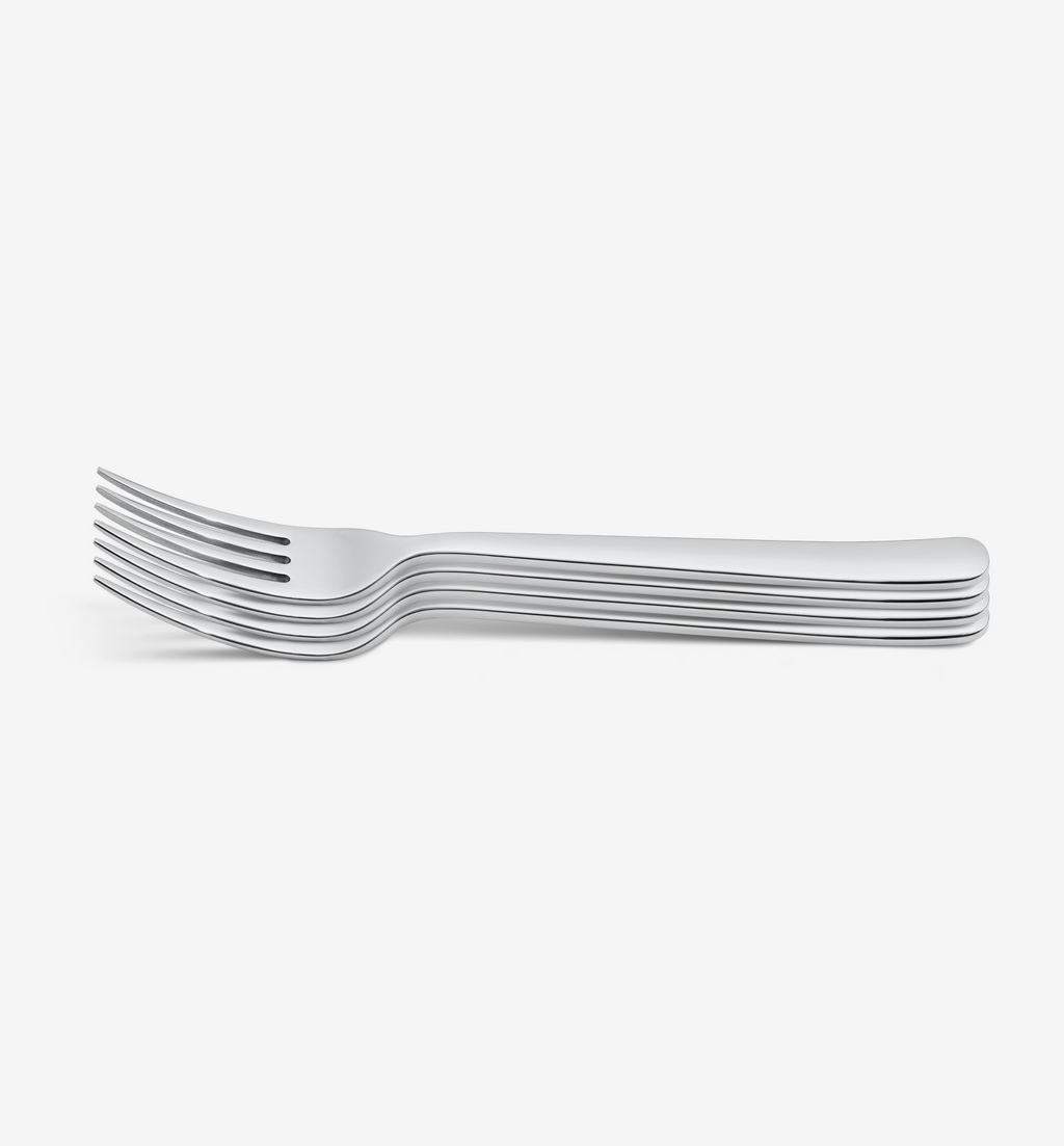4-piece polished dinner fork set