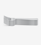 Polished 8-Piece Dinner Fork Set in stainless steel
