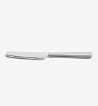Two brushed 18/10 stainless steel dinner knives
