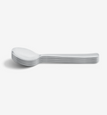 Polished 4-piece dinner spoon set in stainless steel
