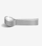 8‑piece brushed dinner spoon set in 18/10 stainless steel