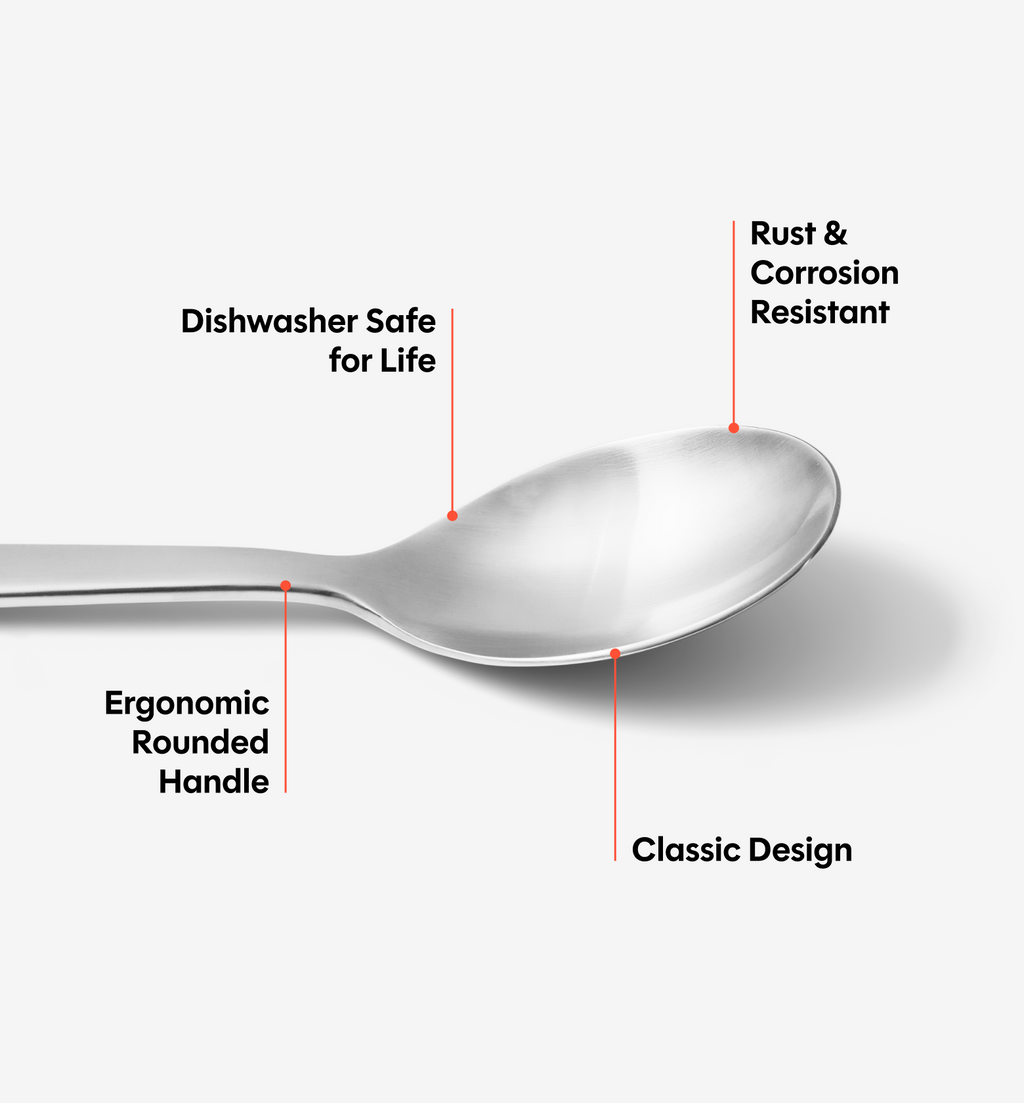 2-Piece Dinner Spoon Set - Brushed