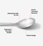 2-Piece Dinner Spoon Set - Brushed