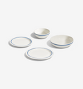 4‑Piece Dinnerware Set (Serves 1) - Blue in high‑alumina porcelain