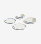 4‑Piece Dinnerware Set (Serves 1) - Blue in high‑alumina porcelain