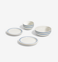 8‑Piece Dinnerware Set (Serves 2) – Blue set of porcelain plates and bowls