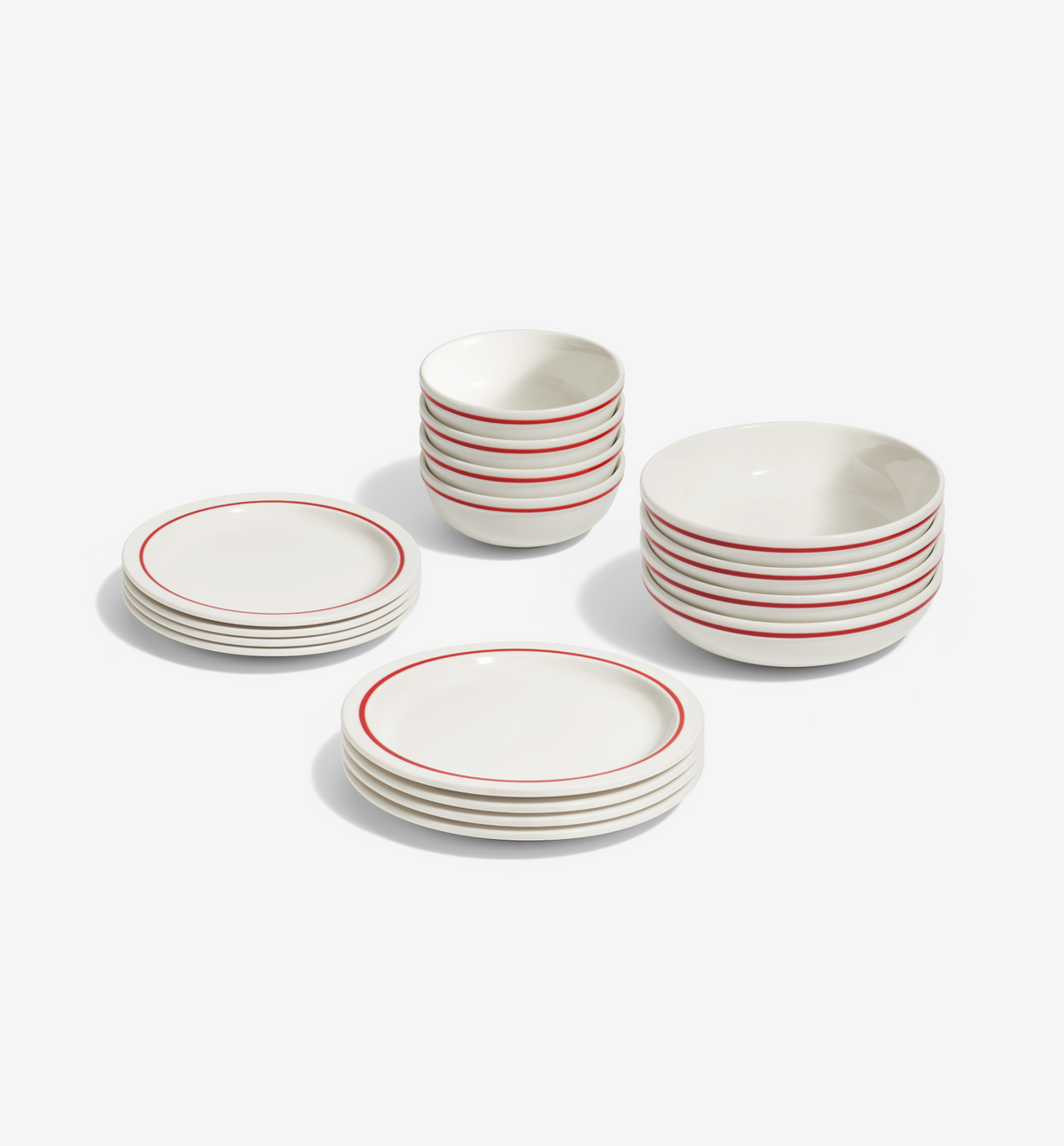 16-Piece Dinnerware Set (Serves 4) - Red