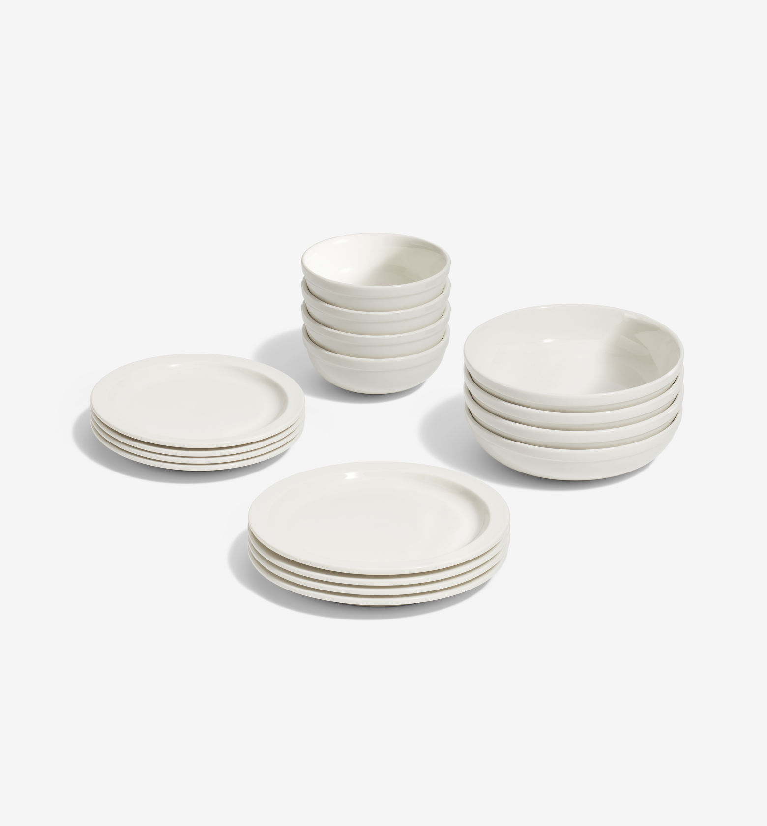 16-Piece Dinnerware Set (Serves 4) - White | Misen