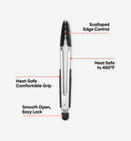 Silicone Tongs - Black