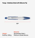 Silicone Tongs - Blue