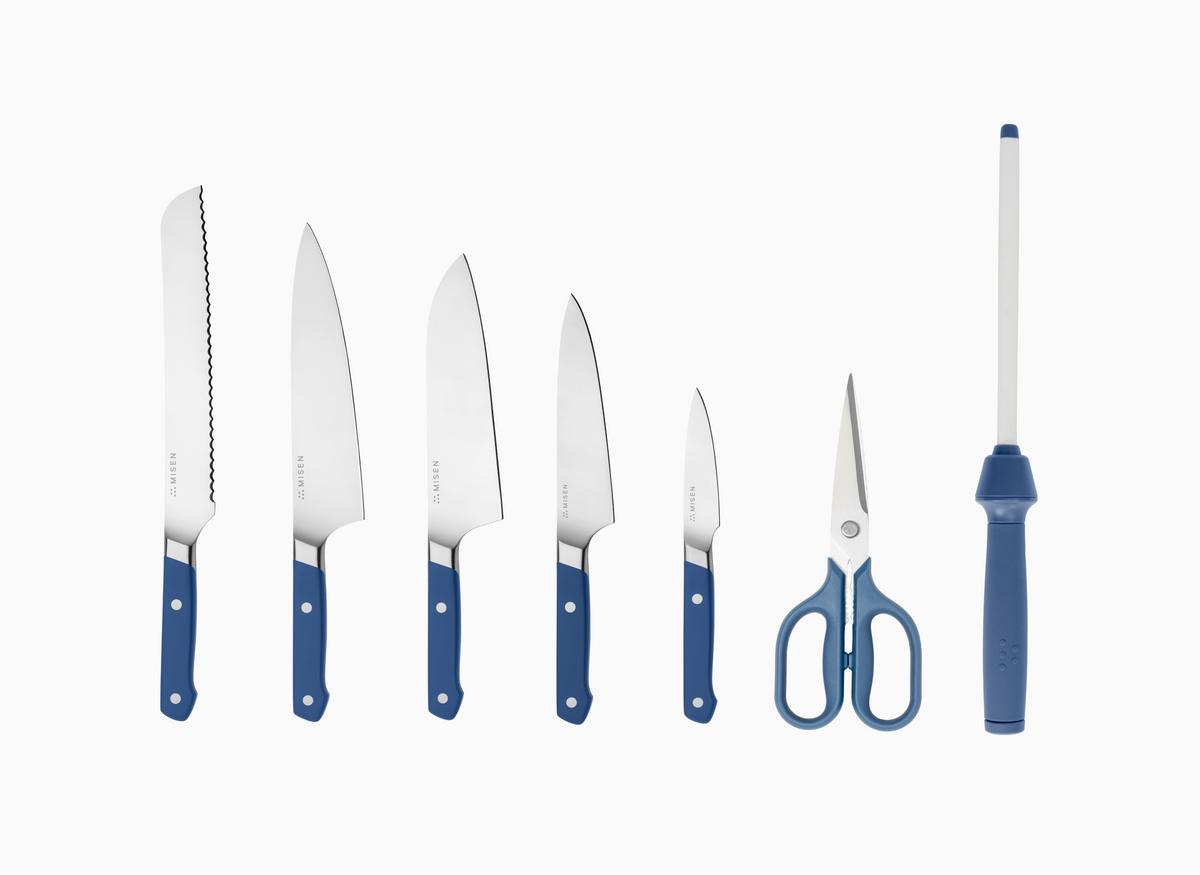 Misen 7 piece Knife Set in blue
