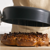 Flipping pecan sticky buns out of a Misen Nonstick Rondeau