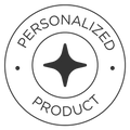 Personalized product badge seal with star emblem