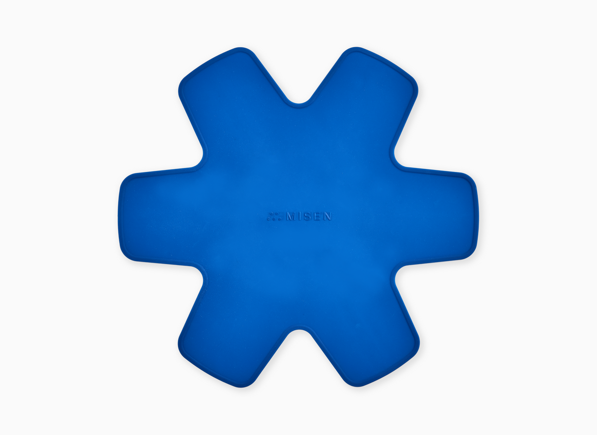 Misen Silicone Pan Protector in blue