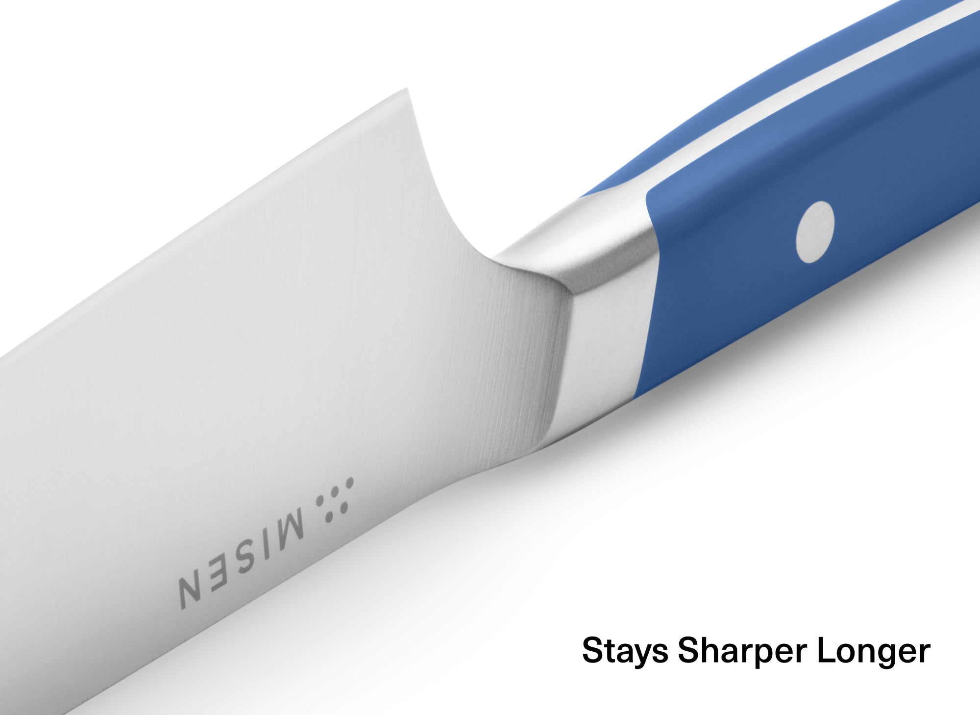 The Misen Chef's Knife stays sharper longer than traditional knives.