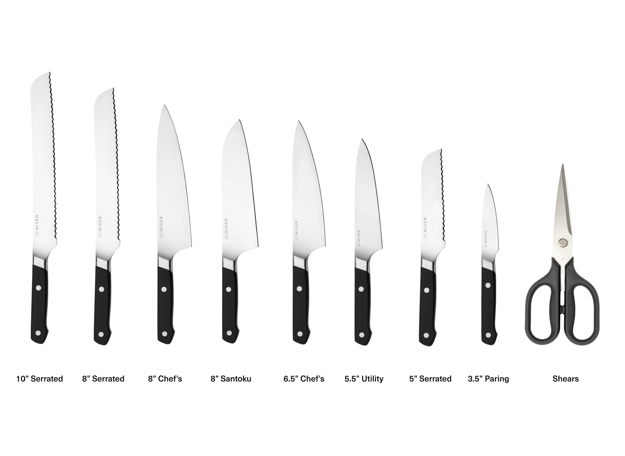 Misen sharpens all kinds of knives, including shears