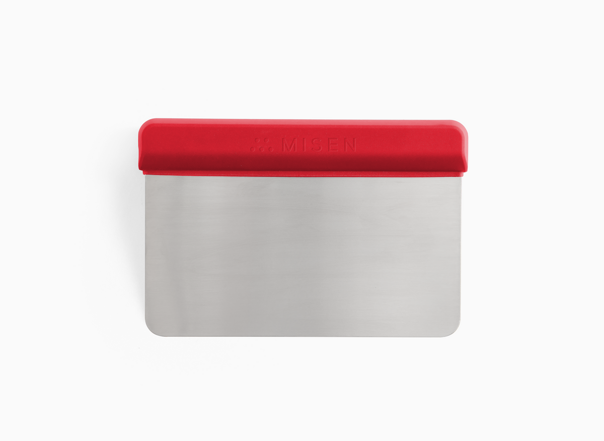 Misen Bench Scraper in red