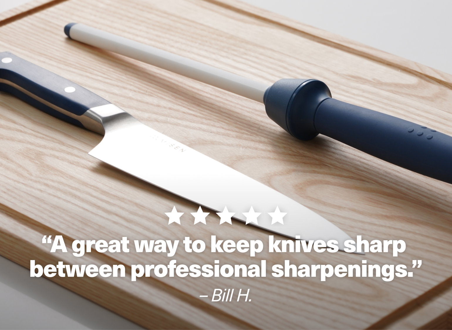 8 inch Chef's Knife + Honing Rod Set