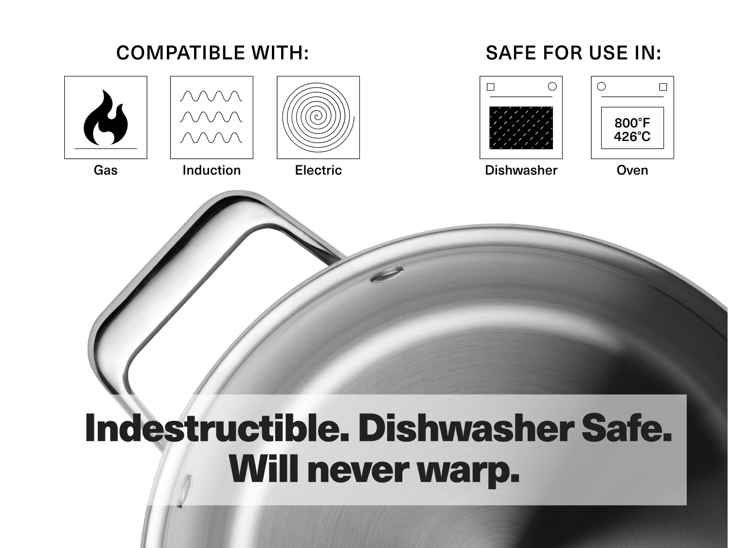 8 QT Stainless Steel Stockpot