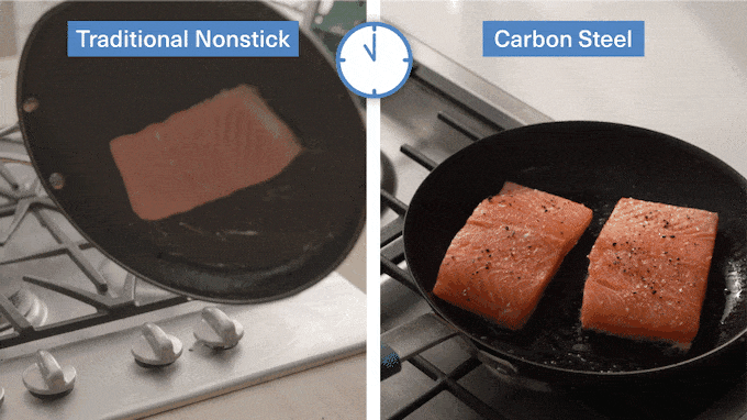 Traditional nonstick gets worse with time. Carbon steel gets better with time.
