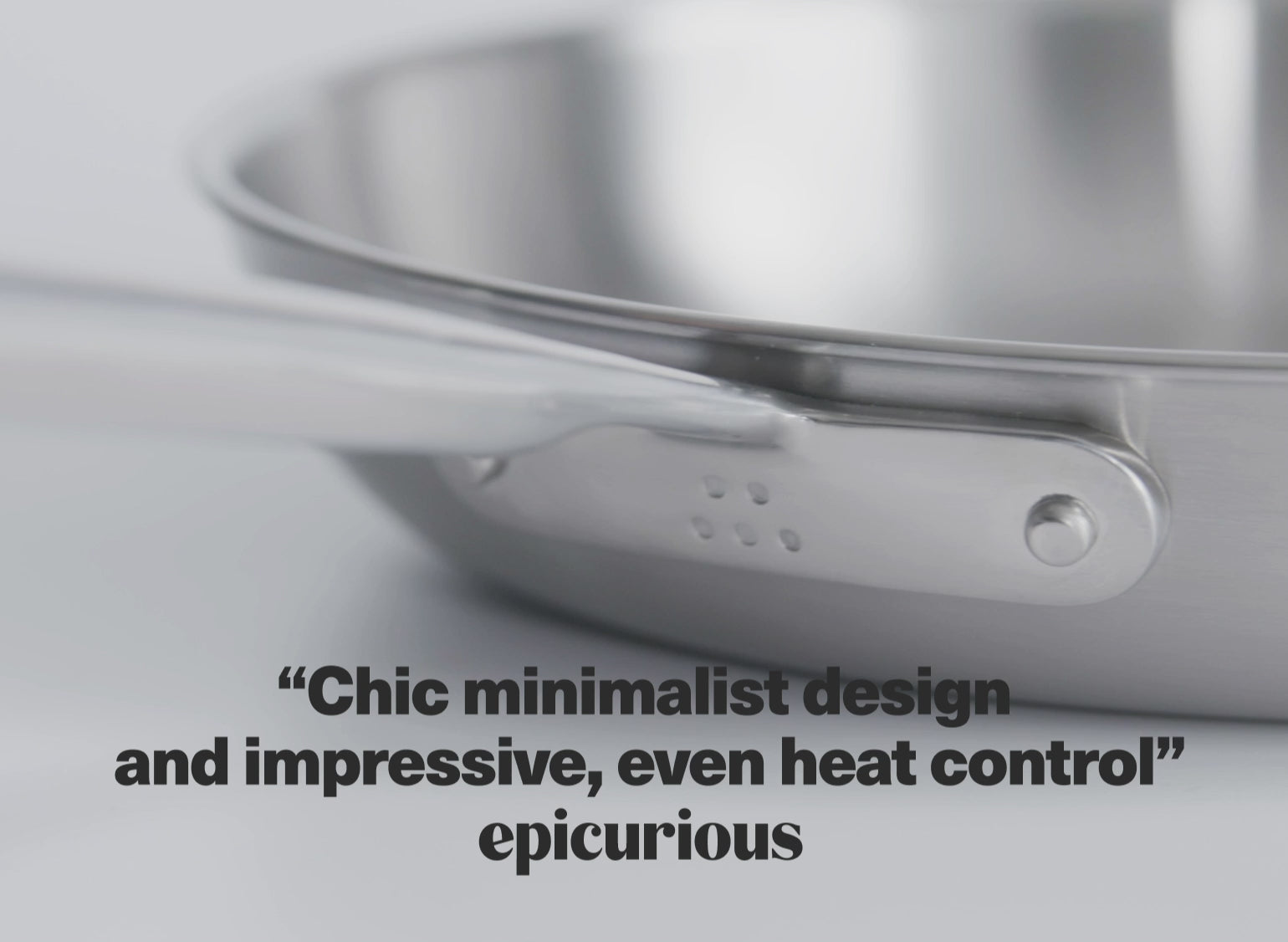 The Misen Stainless Skillet has "Chic minimalist design and impressive, even heat control" — Epicurious