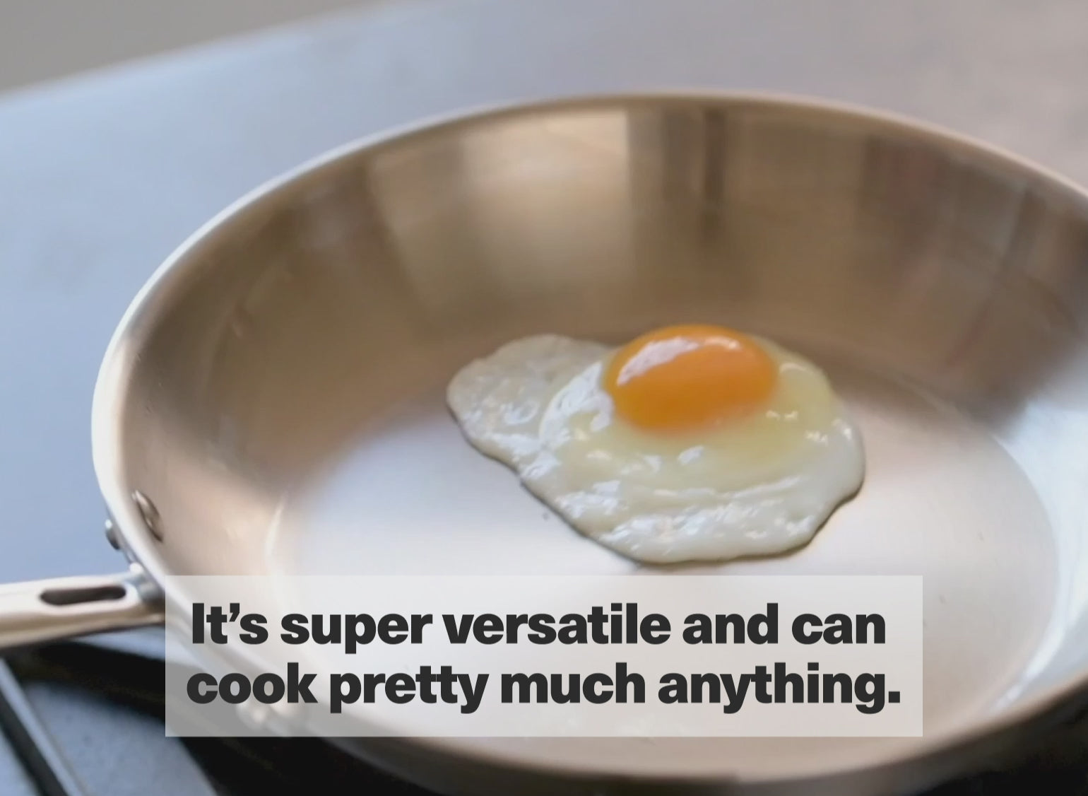 Misen 5-Ply Stainless Steel 10" Frying Pan - Thumbnail 2